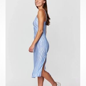 Spiritual Gangster Blue Wave Slip Dress M NWT